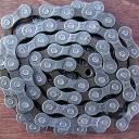 Chain: KMC 8 Speed Bicycle Chain 3/32" Narrow 7.1mm & Brownish Silver Color