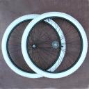  Wheels: New Black Alloy 26" Cruiser Bike Wheels "Combo W/Colored Tires" A-Set 