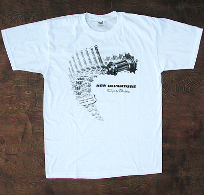 Tee: Vintage New Departure Hub Ad Design