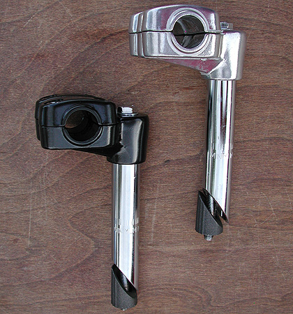 Stems: 4 Bolt Quill Stem, Old School BMX Bike GooseNeck in 5 colors & 2 Sizes