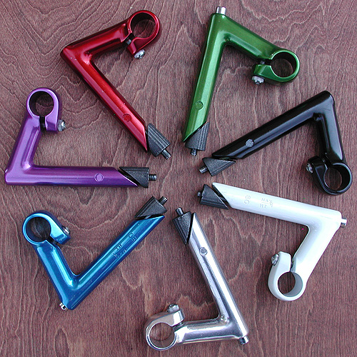 Fixie Stem: Fashion Road Track Bike Quill Stem / Vintage Gooseneck, Comes in Many Colors