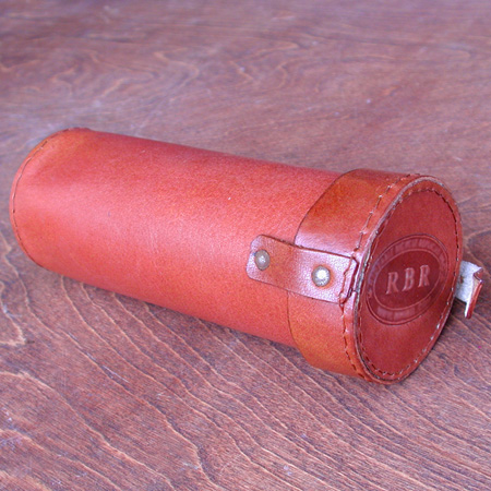 Tool Bag: Tubular Antique Bicycle Style Tool Pouch for Hairpin Saddles 