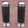 Grips: Chrome & Foam Chopper Lowrider Cruiser Bike Grips