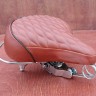 Seat: Classic Vintage Style Deluxe Cruiser Bike Saddle Quilted